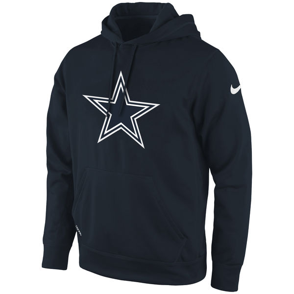 Men Dallas Cowboys Nike KO Logo Essential Pullover Hoodie Navy